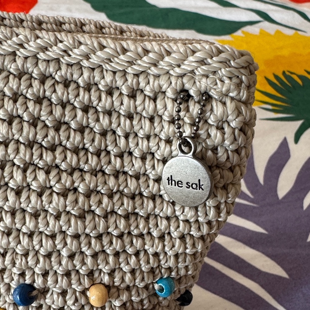 The Sak Beige Crochet Bag with Colorful Beads - Picture 7 of 9